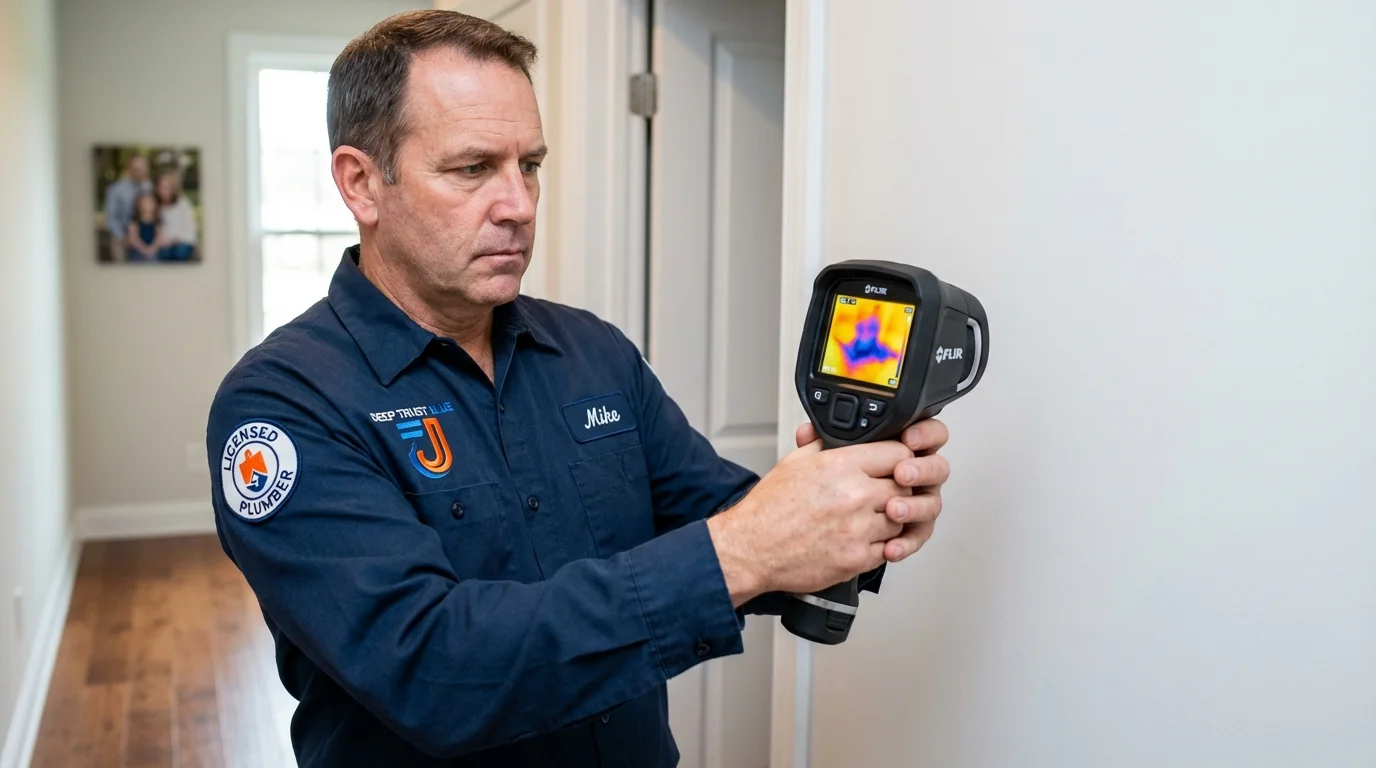Thermal imaging leak detection by Johns Plumbing LLC in Fayette